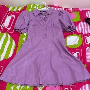 Zara Lavender Button-Up Shirt